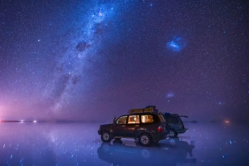 salar de uyuni stars bolivia.